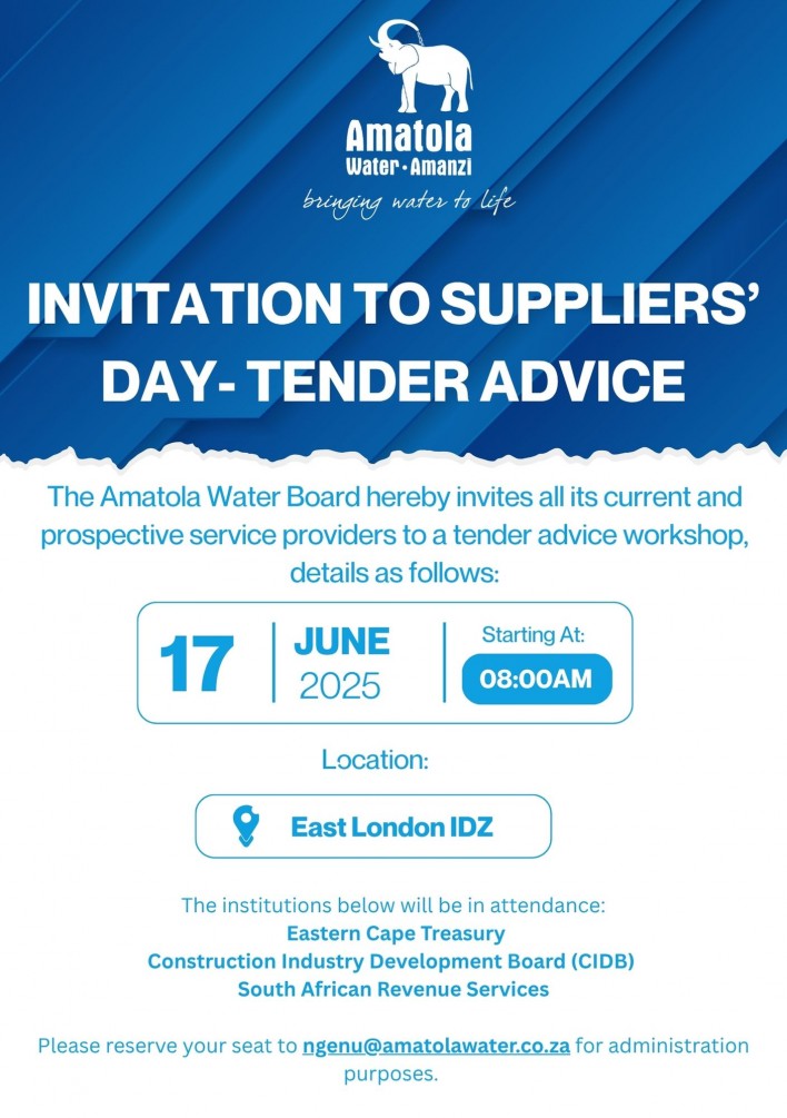 INVITATION TO SUPPLIERS&rsquo; DAY- TENDER ADVICE