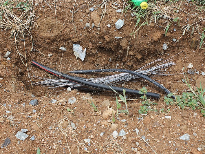 CABLE THEFT A REASON FOR WATER SHORTAGES AT KENTON ON SEA