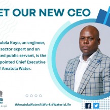 AMATOLA WATER WELCOMES THE APPOINTMENT OF CEO MR SIYABULELA KOYO.