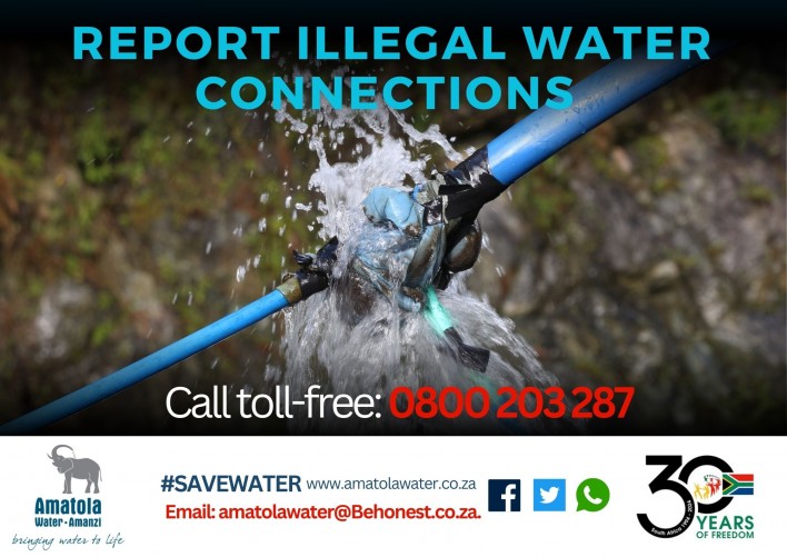 Stop illegal water connections 